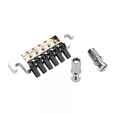 6 String Tailpiece-Vintage Guitar Bridge With Studs For Les Paul SG EPI Style • $27.48