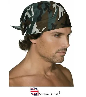 Camo Flag Army Bandana Head Band Scarves Camouflage Bandanna Head Band Scarf UK • £2.97