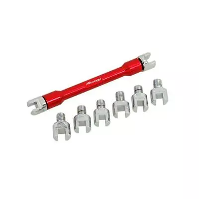 £9.49 • Buy Motorcycle Spoke Wrench 9pc Set Adjusts Tension Corrects Buckled Wheels 8x Sizes