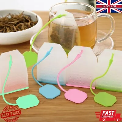 Tea Infuser Bags Silicone And Plastic Infuser Loose Leaf Tea Strainer Filter Dip • £2.89
