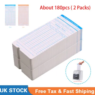 £9.99 • Buy Cards For Time Recorder Clocking In Clock Attendance Machine Monthly Card 180pcs
