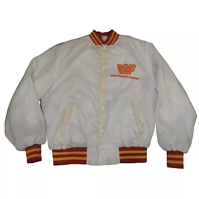 Rare Vintage 1990 WWF Hulk Hogan Jacket Fanimation Titan Sports Large Made USA • $174.99