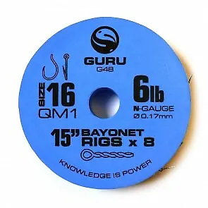 Guru 15 Inch Bayonet QM1 Hooks • £4.49