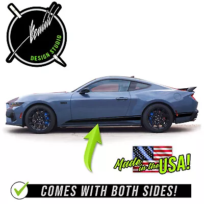 Side Door Rocker Racing Stripes Decals 2 Compatible With 2024 & Up Ford Mustang • $54.99