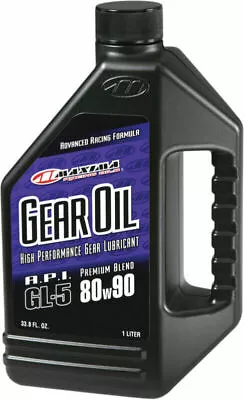 Maxima Racing Oil Premium Motorcycle ATV Gear Oil | 80W-90 | 1 Liter | 43901 • $23.19