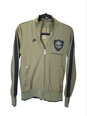 $35 • Buy Nike Manny Pacquiao Full Zip Track Jacket Men Size Small Military Green Boxing