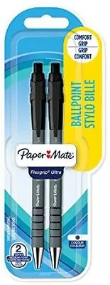 Paper Mate Flexgrip Ultra Retractable Ballpoint Pens Medium Point 1.0 Mm Black  • £3.64