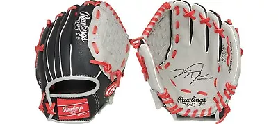 Rawlings 9.5'' Tee Ball Mike Trout Series Glove Black/Gray Youth $50 5D088 • $25.49