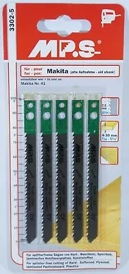 MPS Jigsaw Blade Fine Down Cut 30mm 3302-5 Old Makita 2 Hole Fitting Pack Of 5 • $23