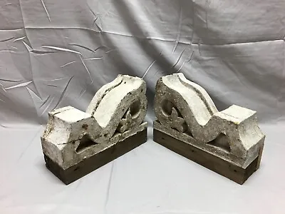 Antique Pair Small Porch Corbels Wood Small Victorian Shabby VTG Chic 884-23B • $125