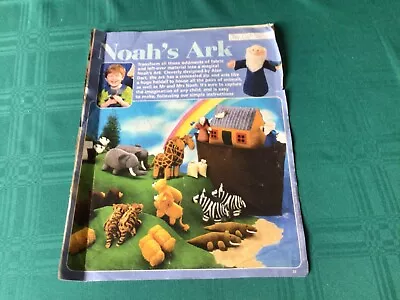 £2 • Buy Vintage Womans Weekly Cut & Sew Noah's Ark & Animals Toy Project 80s Crafts