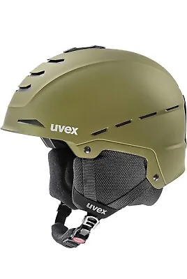 Uvex Legend 2.0 Winter Sport Helmet Unisex Green Khaki Size 55-59cm • $73.98