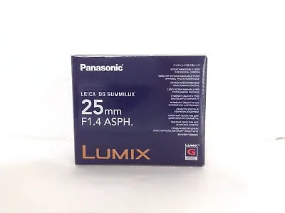 Panasonic LUMIX H-X025 G Micro 4/3 LEICA DG SUMMILUX 25mm F/1.4 Aspherical Lens • $929.77