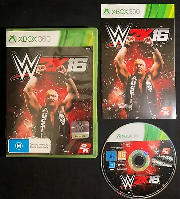 WWE 2k16 - Xbox 360 PAL Sports Wrestling Game Complete W/ Manual W2k16 FREE POST • $17.95