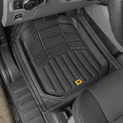 $45.99 • Buy CAT® 3pc Rubber Truck Floor Mats For All Weather Protection Semi Custom Fit⭐⭐⭐⭐⭐