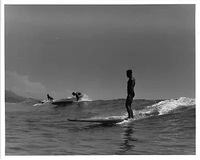 1942 Doc Ball At San-O Surfing Photo By Bob Johnson Printed By Leroy Grannis • $147.77