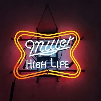 US STOCK 17 X14  Miller High Life Bar Neon Sign Light Lamp Cave Decor • $124.98