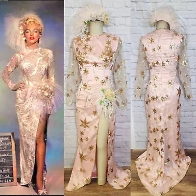 Sample Marilyn Monroe Showgirl Dress And Headpeice Ready To Ship Medium New • $485