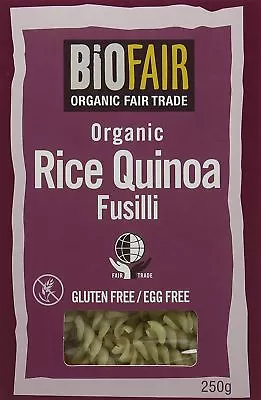 Bio Fair Organic Rice Quinoa Fusilli Fair Trade 250g • £10.66