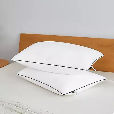 Bed Pillows For Sleeping 2 Pack Premium Microfiber Polyester Filling Soft And  • $28.88