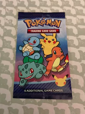 $4.49 • Buy 1x Pokemon 25th Anniversary McDonalds Promo Sealed Booster Card Free Shipping!