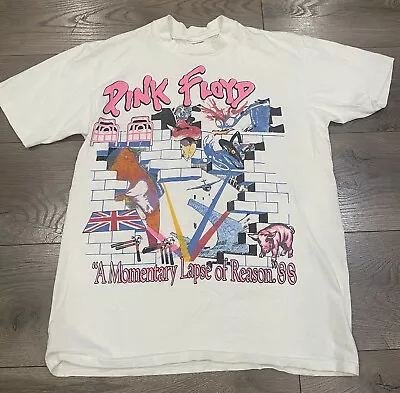 Vintage 80s Pink Floyd Uniondale New York Concert Tour T Shirt Rare 1980s 1988 • $150