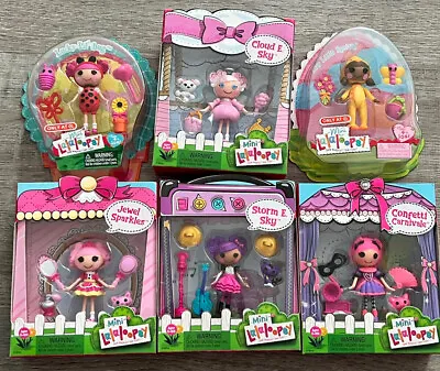 Lalaloopsy Mini Doll Lot Cloud & Storm E. Sky May Little Spring Lucky Lil Bug • $44.95