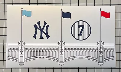 Brand New Mickey Mantle / New York Yankees Tribute Sticker App. 6 5/8  X 3 3/4  • $6.99