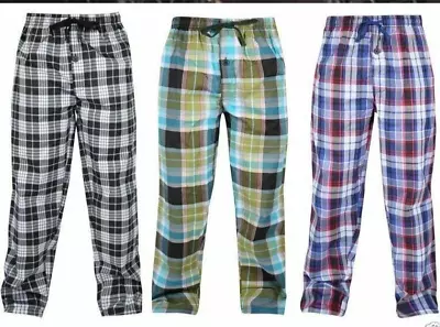 Mens Lounge Pants Pyjamas Nightwear Loungewear Trouser Bottoms S M L XL • £6.97