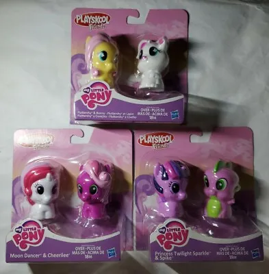 $35.43 • Buy 3 Playskool My Little Pony Figure Lot Moon Dancer, Fluttershy, Twilight Sparkle