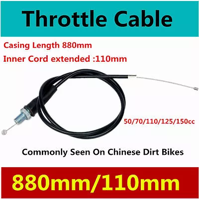 880/110 Motorbike Accelerate Throttle Cable DirtBike 50cc 70cc 110cc 125cc 150cc • $7.97