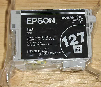 GENUINE Epson Ink 127 T1271 BLACK Workforce 545 630 645 NX530 NX625  Extra High • $27.75