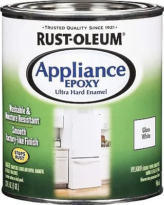 Rust-Oleum 241168 Specialty Appliance Epoxy Paint Quart Gloss White 32 Oz • $34.99