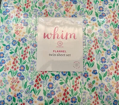 Martha Stewart Whim Sheets Flannel Twin Ditsy Floral New • $100