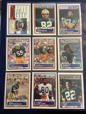 1983 Topps GREEN BAY PACKERS Complete Team Set 12 DICKEY LOFTON LEE ANDERSON • $11.75