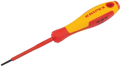 Knipex VDE Insulated Screwdriver Choice Of Sizes Of Slotted Allen Phillips Pozi • £6.99