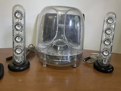 Harman Kardon SoundSticks III Speakers With Subwoofer Tested Working • $240