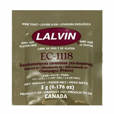 Homebrew Yeast Wine Yeast Lalvin Champagne (EC-1118) • £3.99