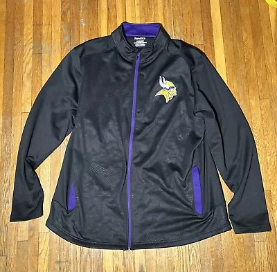 Men Size XXL Minnesota Vikings NFL Football Team Apparel Full Zip Jacket Fanatic • $40