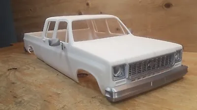 $175 • Buy 3D Printed RC CAR Chevy Truck C30 4 Door Crew Cab & Bed 1/10 Body 1980s