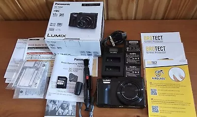 Boxed Panasonic Lumix DC-TZ97EB-K Digital Camera 4K Photos & 4K Video. • £350