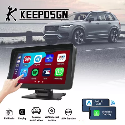 7'' Touch Screen Wireless A/pple Android Carplay Stereo Radio Protable For Volvo • $69.75