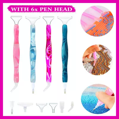 5D Resin Diamond Painting Pen Resin Point Drill Pens Cross Stitch DIY Craft Art • $8.12