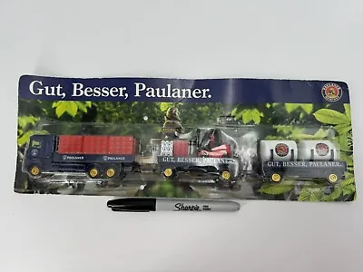 Paulaner Layout Truck With  Trailer Semi Truck Pallet Model Loader HO Scale 1/87 • $20