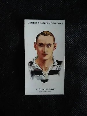 LAMBERT AND BUTLER FOOTBALLERS - #23 - J. B. McAlpine - Queen's Park • £4.99