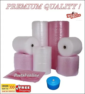 Diamond Packaging ®  Bubble Small Large Pink Clear Red Blue Stock Quality Wrap • £9.95