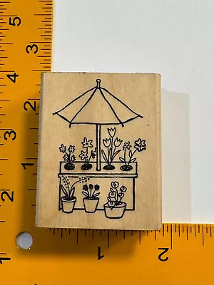 Flower Stand Rubber Stamp A Muse Arts - Spring! • $6.53