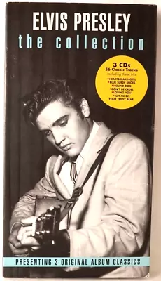 Elvis Presley The Collection 3 Original Album Classics CD Set Tall Box 56 Tracks • $17.05