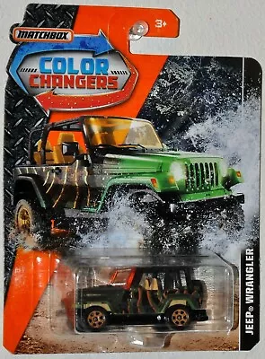 Matchbox 2019 Color Changers Jeep Wrangler MOC VHTF DHX93 • $7