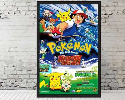Pokémon - The First Movie - Movie Poster Pokemon Poster - 11x17  FRAMED • $33.90